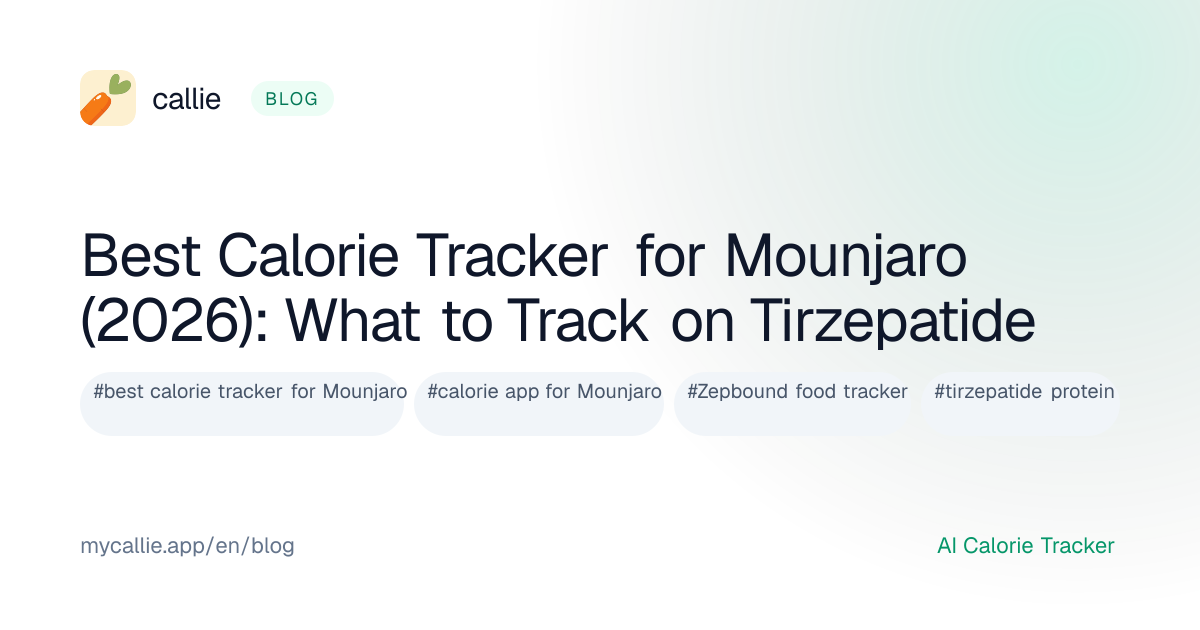 Best Calorie Tracker for Mounjaro (2026): What to Track on Tirzepatide ...